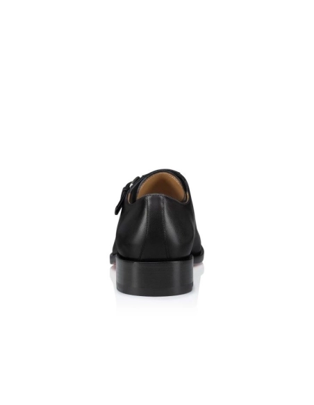 Cheap Christian Louboutin Chambelimonk Derbies Calf Leather Black on Sale