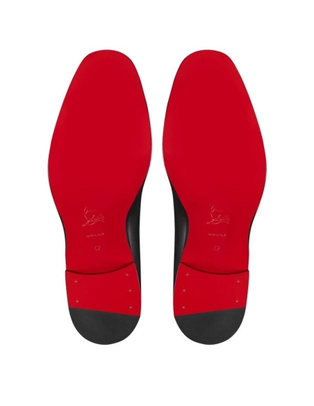 Cheap Christian Louboutin Chambelimonk Derbies Calf Leather Black on Sale