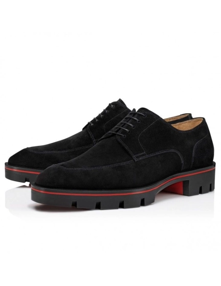 Cheap Christian Louboutin Davisol Derbies Leather Black, Discount Christian Louboutin Shoes Outlet Online