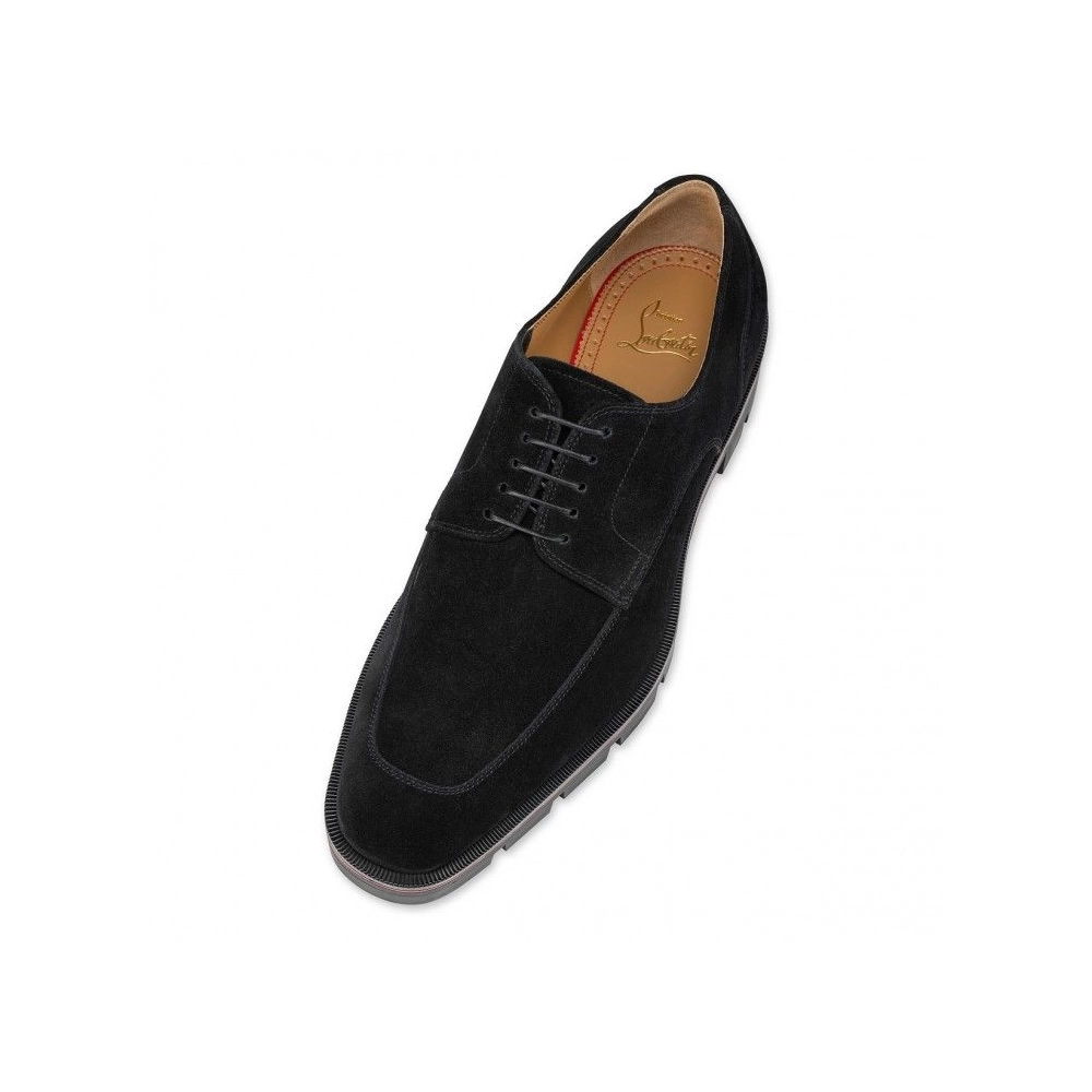 Cheap Christian Louboutin Davisol Derbies Leather Black, Discount Christian Louboutin Shoes Outlet Online