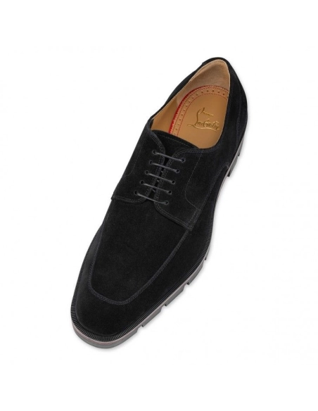 Cheap Christian Louboutin Davisol Derbies Leather Black, Discount Christian Louboutin Shoes Outlet Online