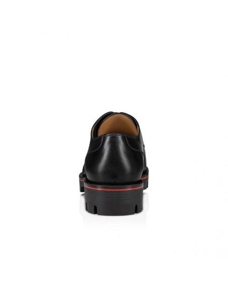 Replica Christian Louboutin Davisol Derbies Calf Leather Black, Fake Christian Louboutin Shoes