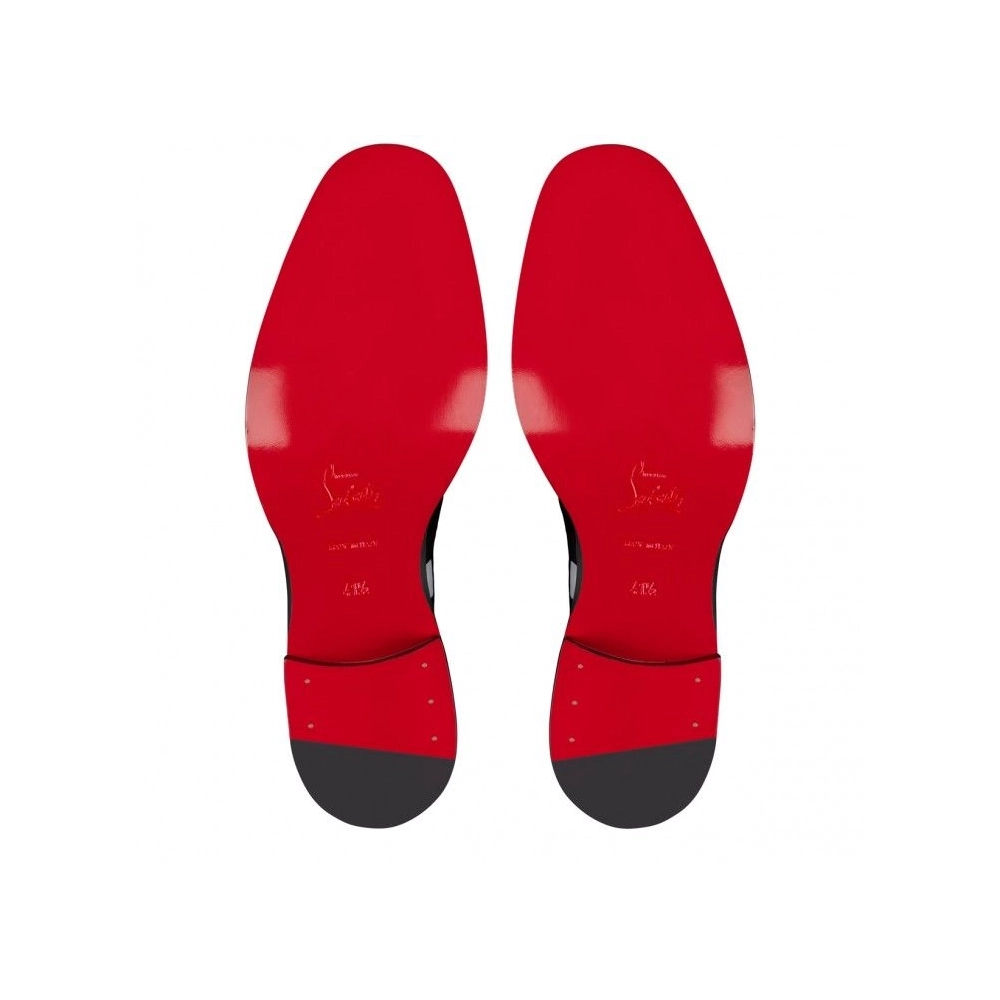 Discount Christian Louboutin Chambeliss Night Strass Derbies Patent Calf Leather Black, Cheap Christian Louboutin Shoes for Sale