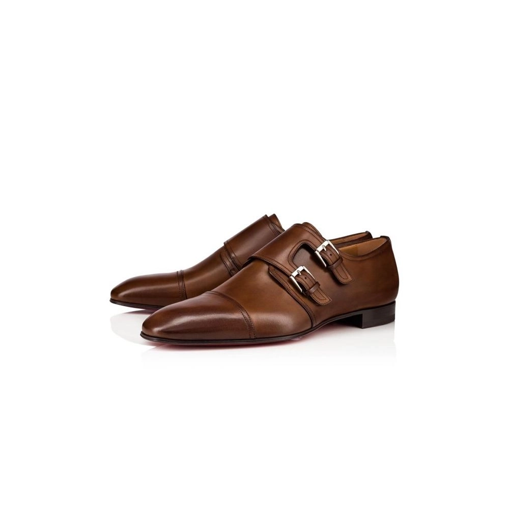 cheap Christian Louboutin Derby Mortimer Havane Calf Shoe sale