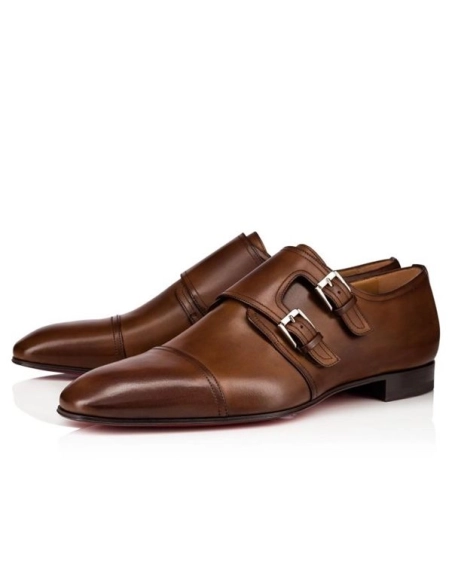 cheap Christian Louboutin Derby Mortimer Havane Calf Shoe sale