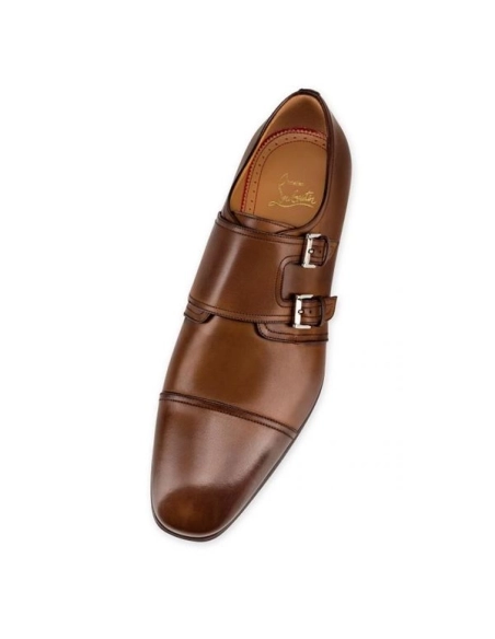 cheap Christian Louboutin Derby Mortimer Havane Calf Shoe sale