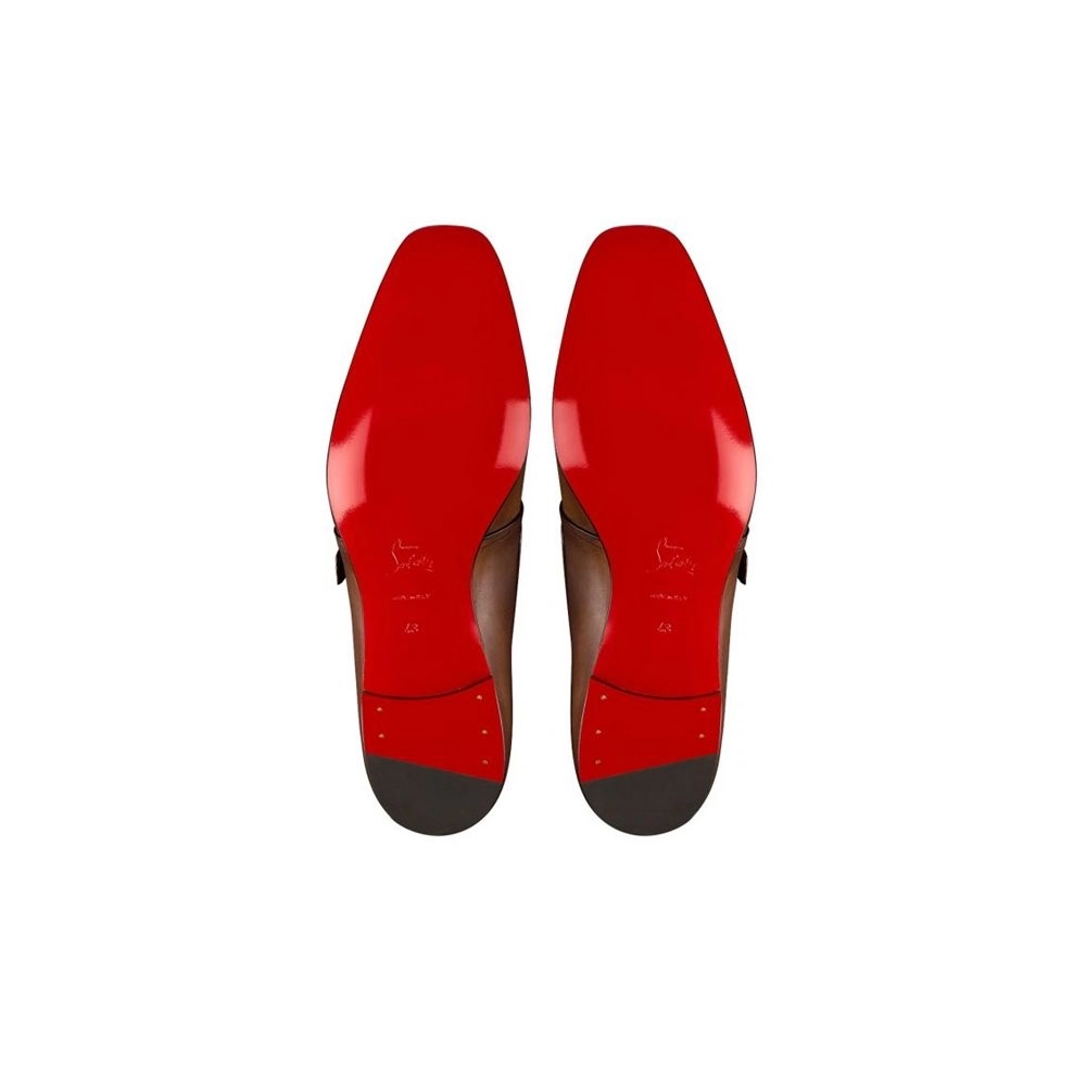 cheap Christian Louboutin Derby Mortimer Havane Calf Shoe sale