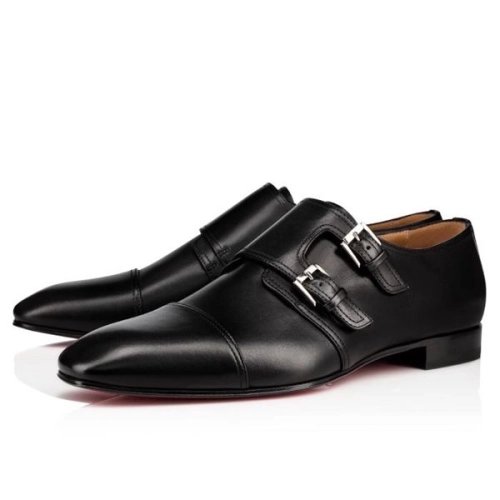 cheap Christian Louboutin Derby Mortimer Black Calf For Men sale