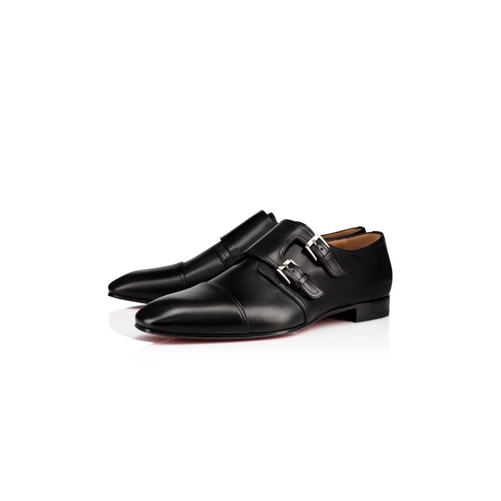 cheap Christian Louboutin Derby Mortimer Black Calf For Men sale
