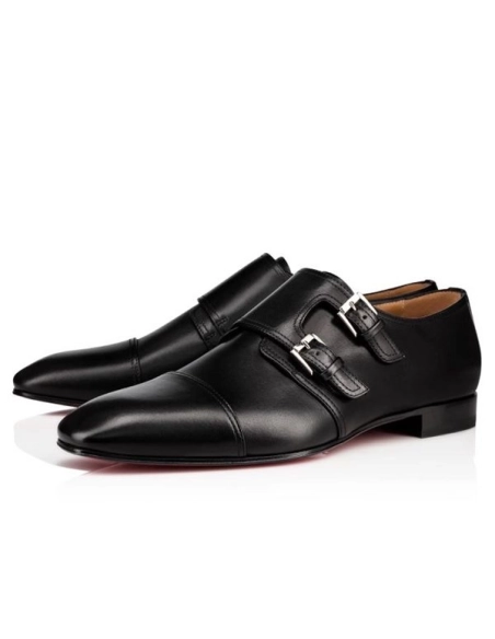 cheap Christian Louboutin Derby Mortimer Black Calf For Men sale