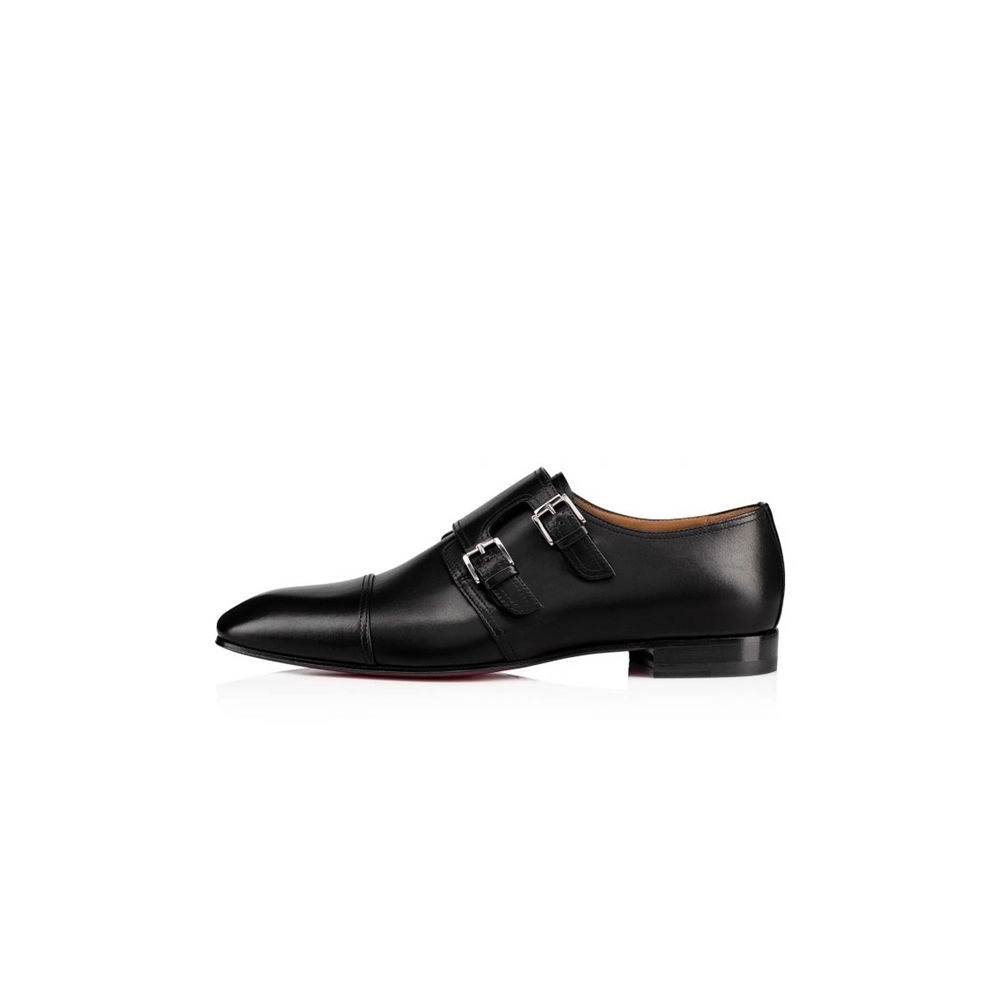 cheap Christian Louboutin Derby Mortimer Black Calf For Men sale