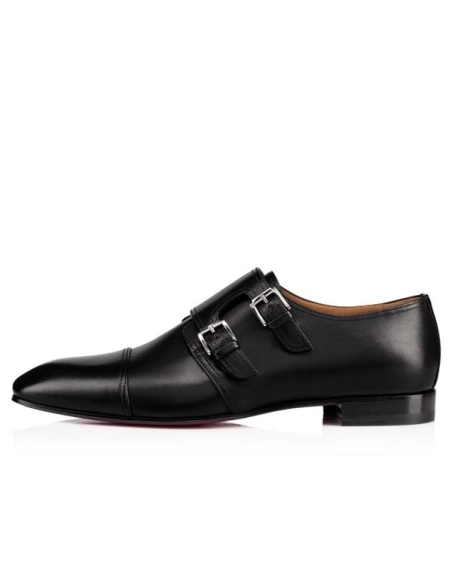 cheap Christian Louboutin Derby Mortimer Black Calf For Men sale