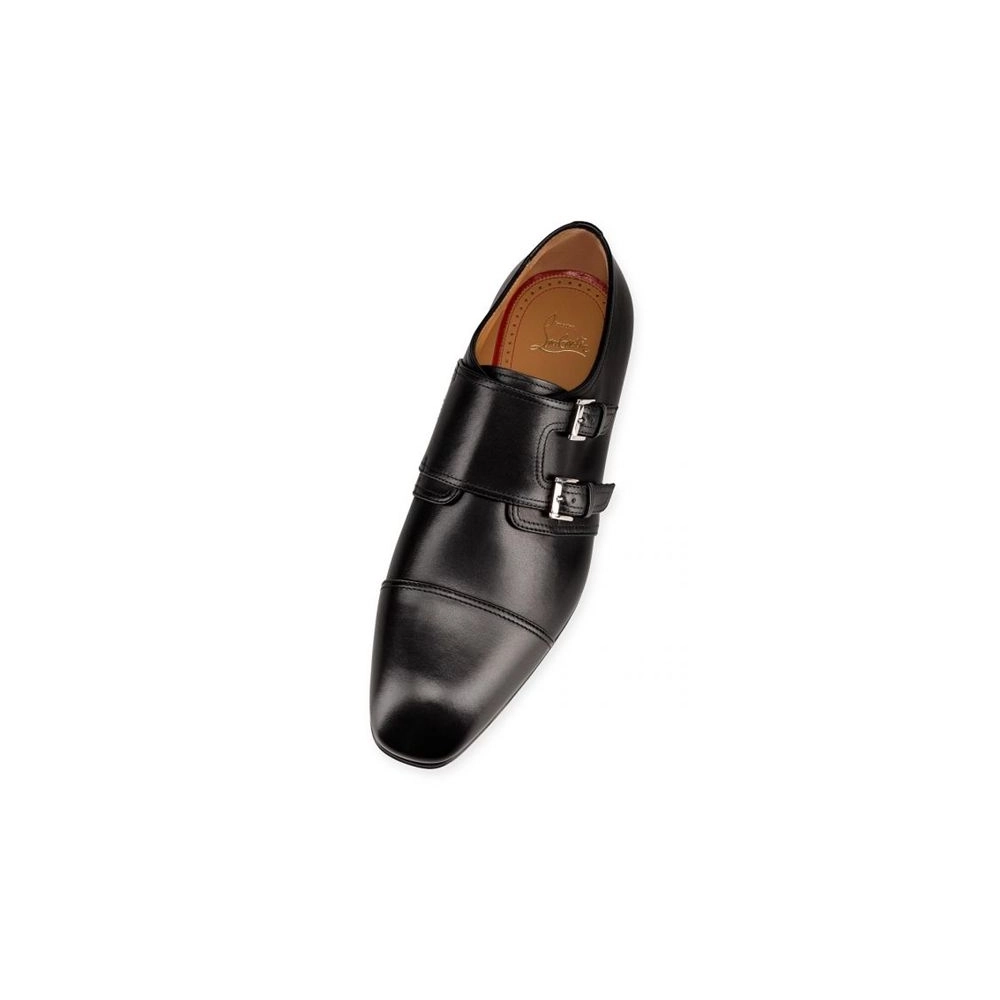 cheap Christian Louboutin Derby Mortimer Black Calf For Men sale