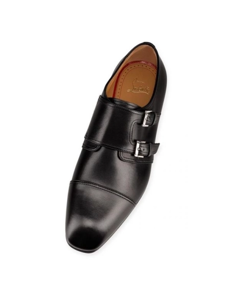 cheap Christian Louboutin Derby Mortimer Black Calf For Men sale