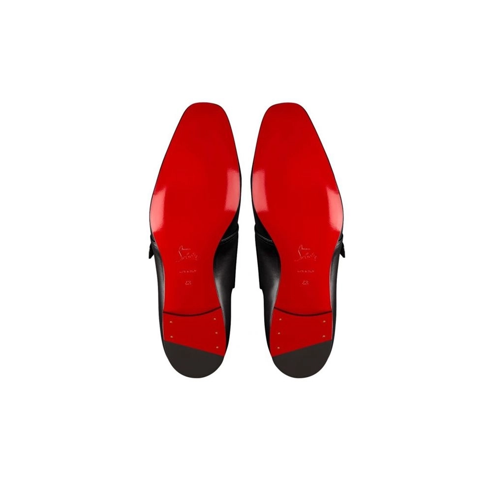 cheap Christian Louboutin Derby Mortimer Black Calf For Men sale