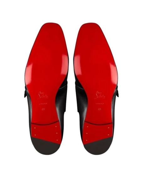 cheap Christian Louboutin Derby Mortimer Black Calf For Men sale