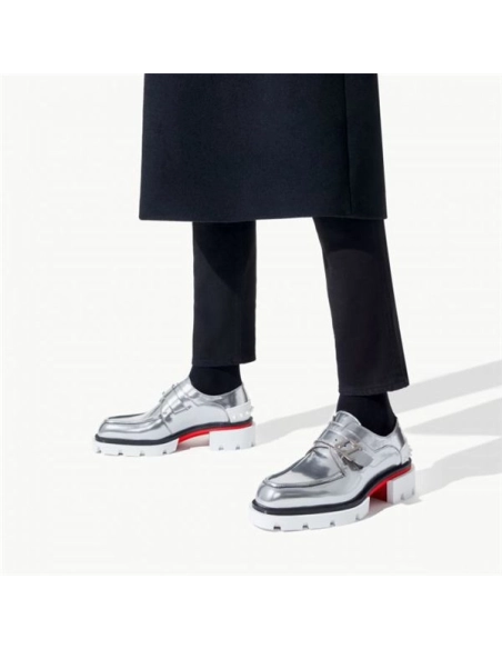 cheap Christian Louboutin Derby Our Georges Silver Antispecchio sale