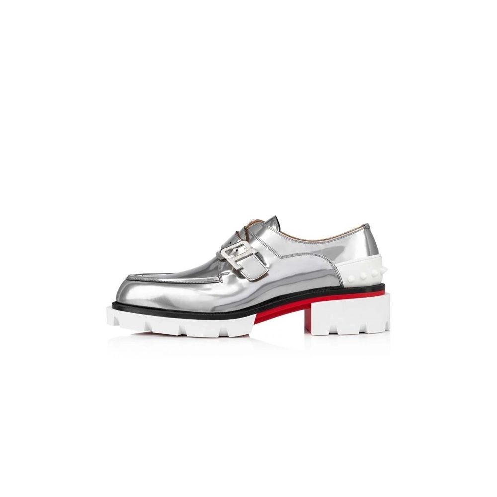 cheap Christian Louboutin Derby Our Georges Silver Antispecchio sale