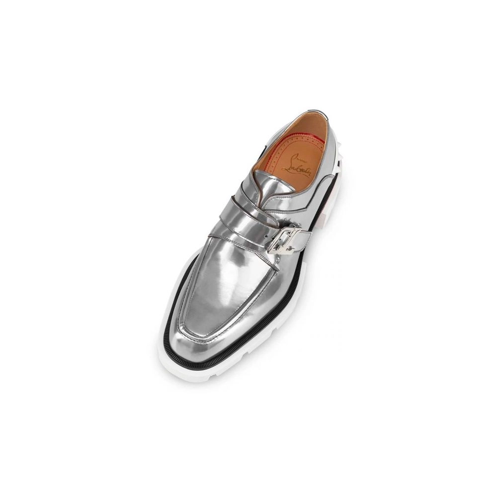 cheap Christian Louboutin Derby Our Georges Silver Antispecchio sale