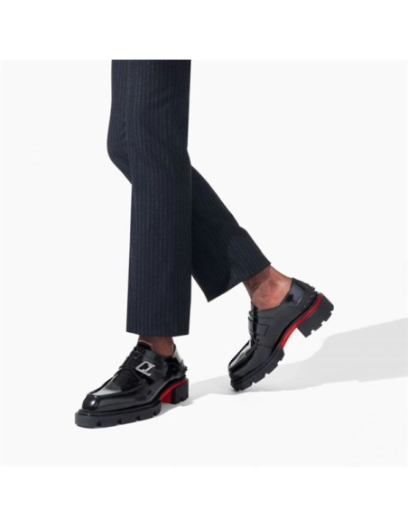 cheap Christian Louboutin Derby Our Georges Black Calf For Men sale