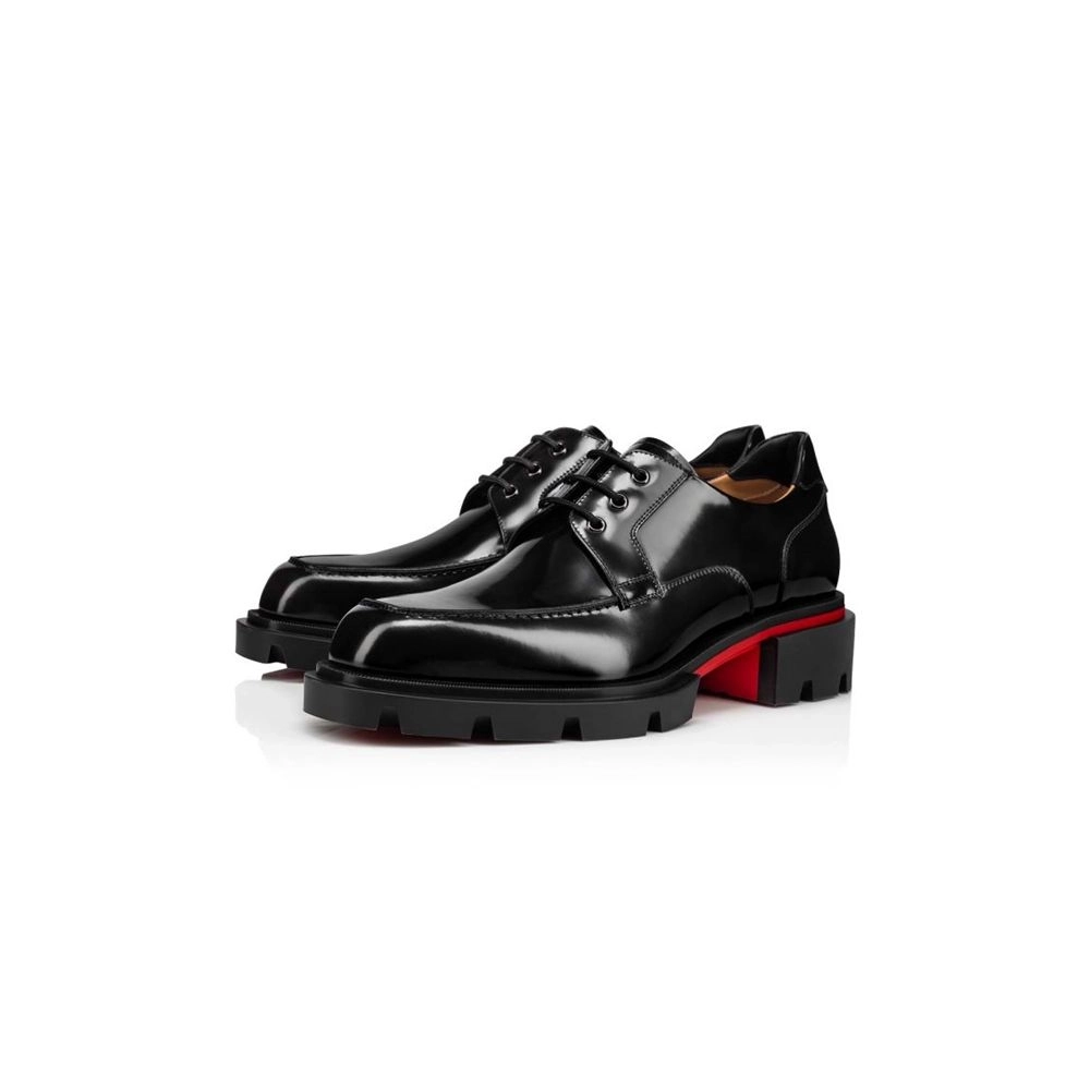 cheap Christian Louboutin Derby Our Georges Black Calf sale