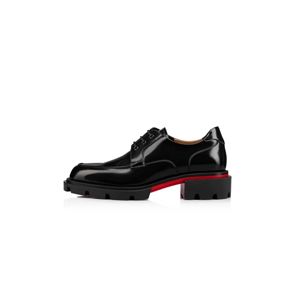 cheap Christian Louboutin Derby Our Georges Black Calf sale