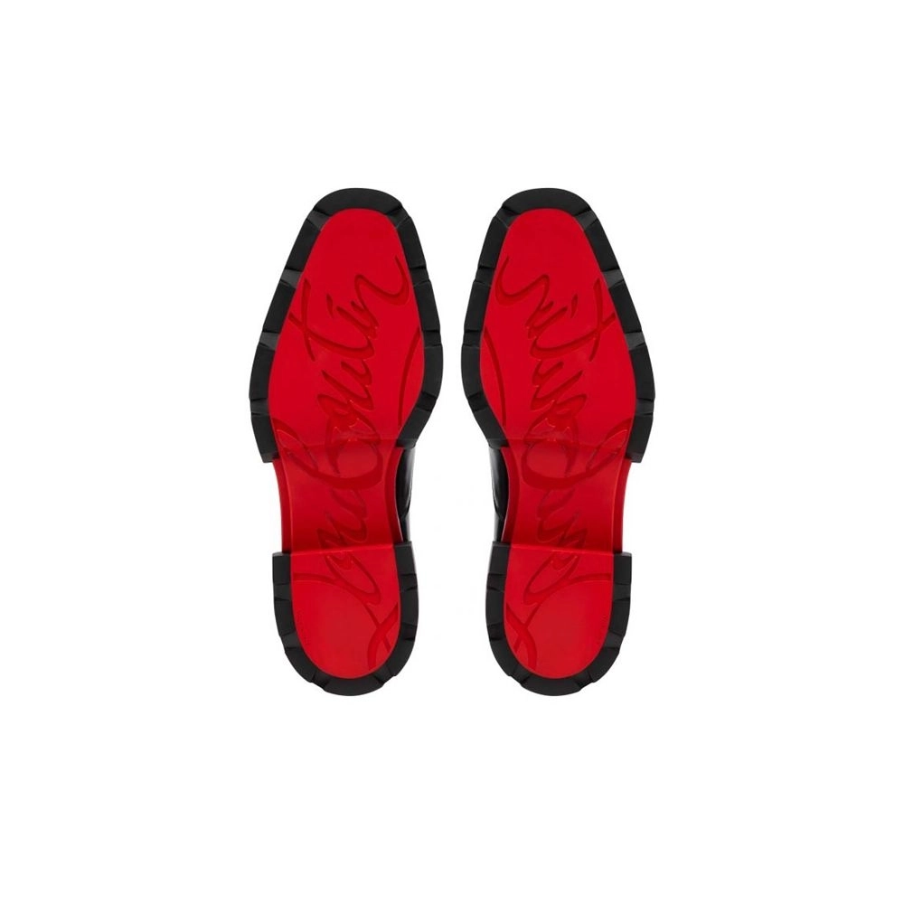 cheap Christian Louboutin Derby Our Georges Black Calf sale