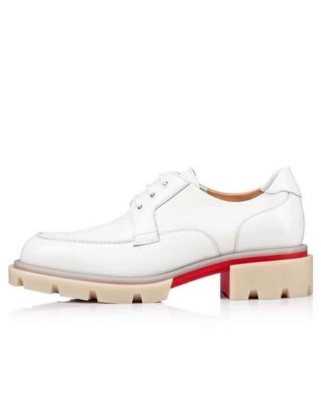 cheap Christian Louboutin Derby Our Georges L Bianco Calf sale