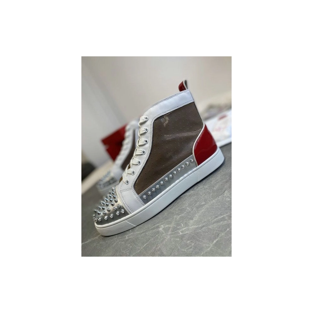 Cheap Christian Louboutin Sosoxy Sneakers Leather and PVC Multicolor for Sale