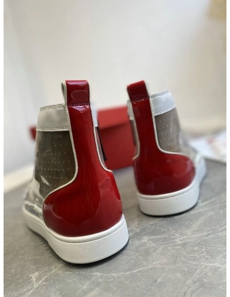 Cheap Christian Louboutin Sosoxy Sneakers Leather and PVC Multicolor for Sale