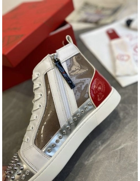 Cheap Christian Louboutin Sosoxy Sneakers Leather and PVC Multicolor for Sale
