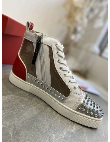 Cheap Christian Louboutin Sosoxy Sneakers Leather and PVC Multicolor for Sale