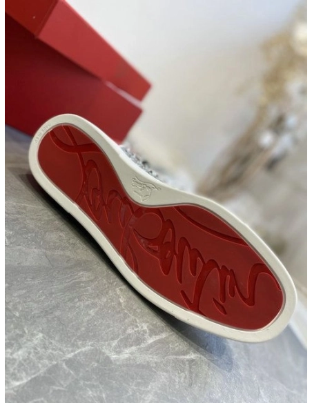 Cheap Christian Louboutin Sosoxy Sneakers Leather and PVC Multicolor for Sale