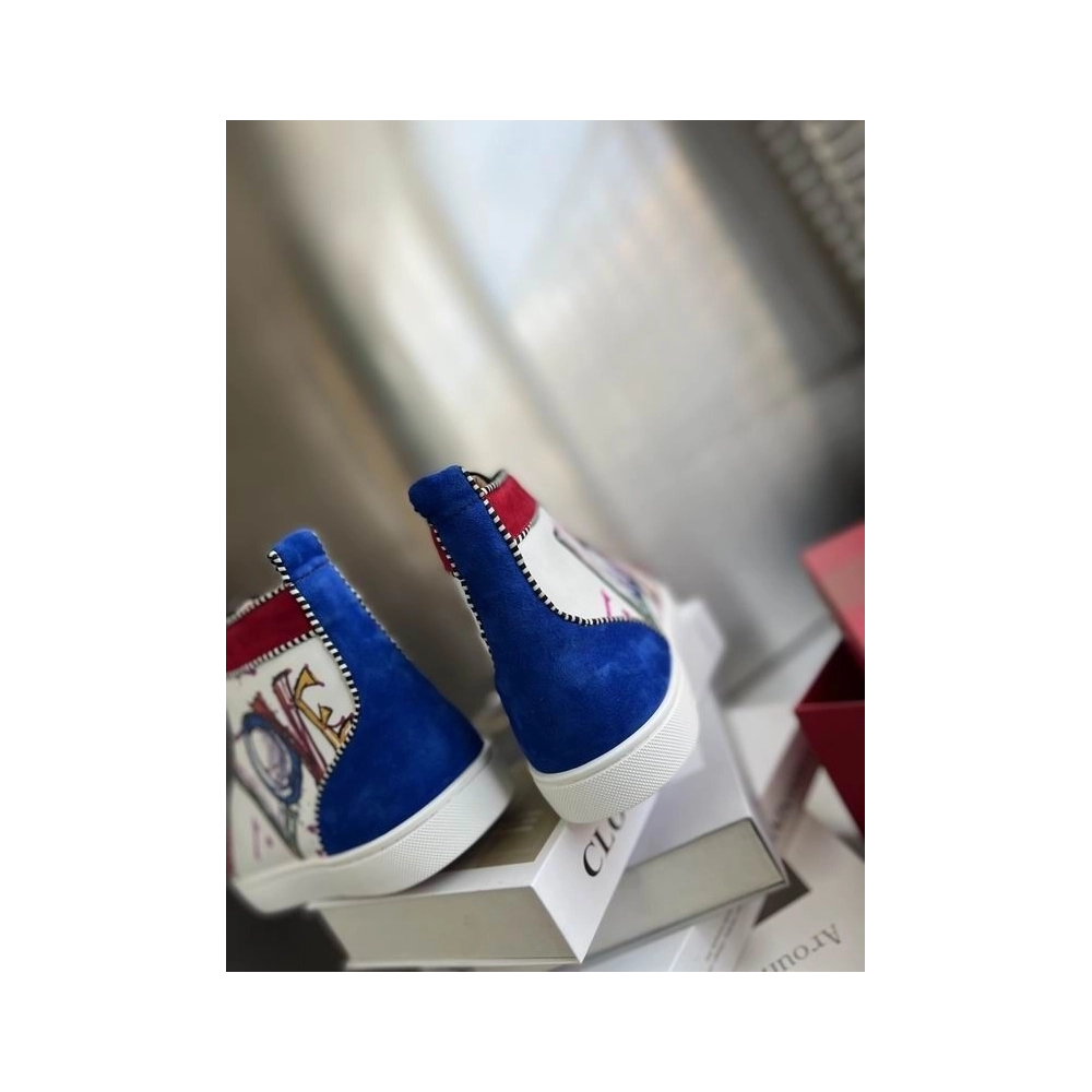 Discount Christian Louboutin Rantus Orlato Sneakers Love Calfskin Multicolor Outlet