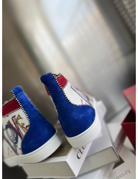 Discount Christian Louboutin Rantus Orlato Sneakers Love Calfskin Multicolor Outlet