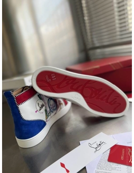 Discount Christian Louboutin Rantus Orlato Sneakers Love Calfskin Multicolor Outlet