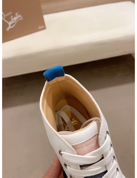 Fake Christian Louboutin Louis Orlato High-Top Sneakers Multicolor, Replica Christian Louboutin Shoes
