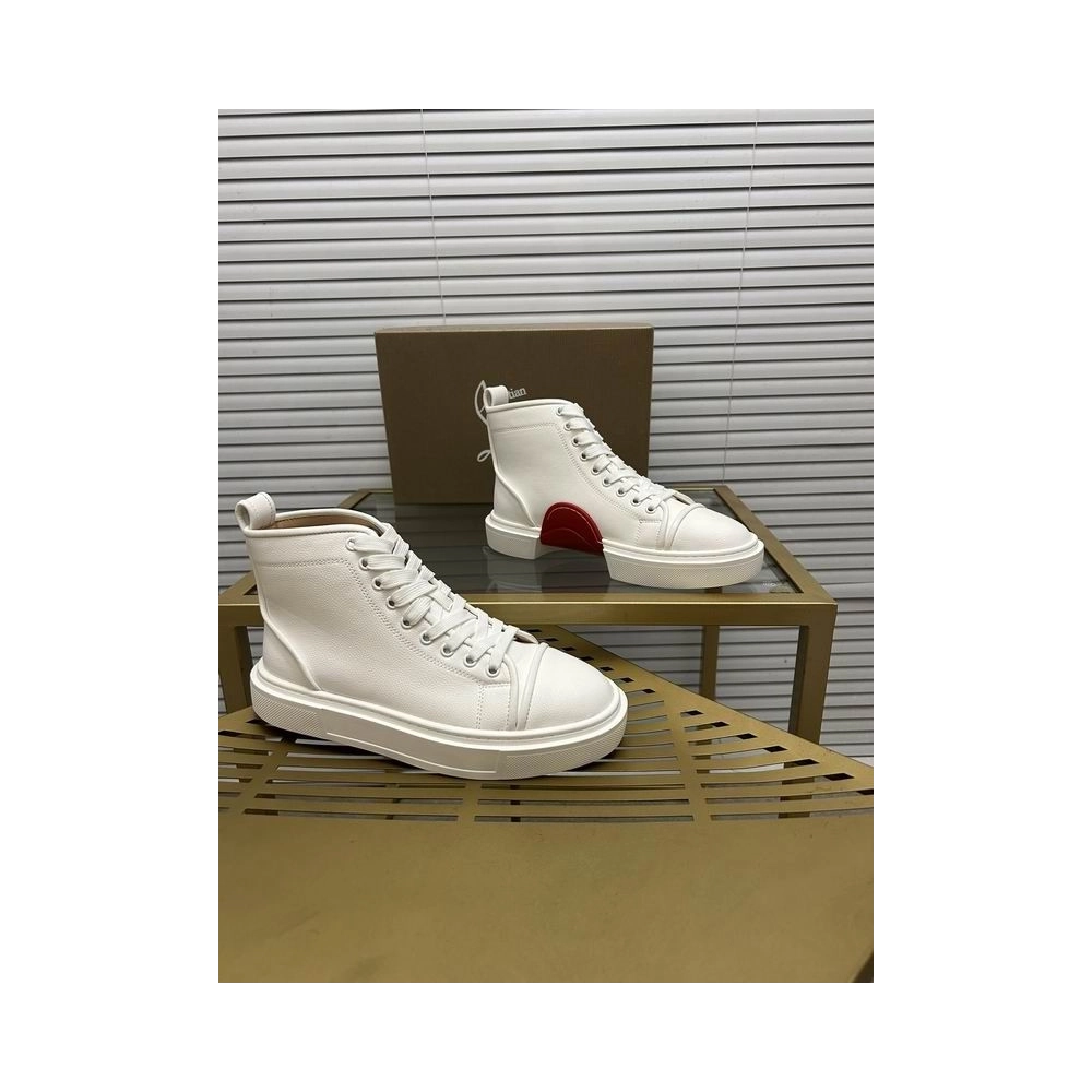 Fake Christian Louboutin Adolon High-Top Sneakers, Replica CL Shoes