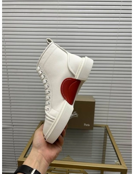 Fake Christian Louboutin Adolon High-Top Sneakers, Replica CL Shoes