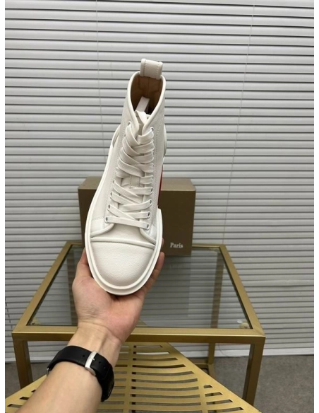 Fake Christian Louboutin Adolon High-Top Sneakers, Replica CL Shoes