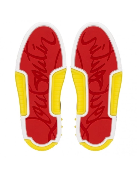 Cheap Christian Louboutin Astroloubi Mid High-Top Sneakers Multicolor on Sale, Discount CL Shoes Outlet Online