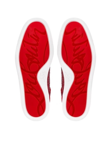 cheap Christian Louboutin High-top Lou Pik Pik STR Version Loubi Strass sale