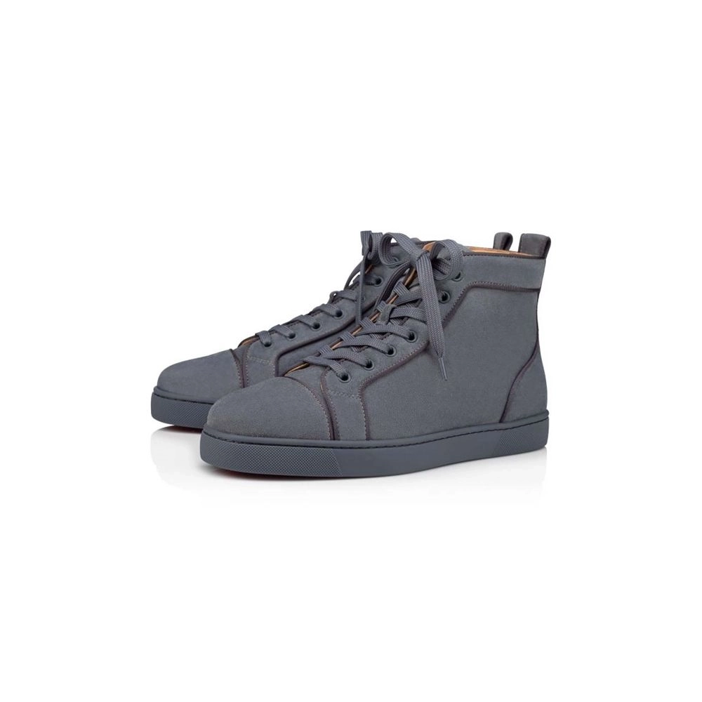 cheap Christian Louboutin High-top Louis Oralto Vida Top Islande Grey Calf sale
