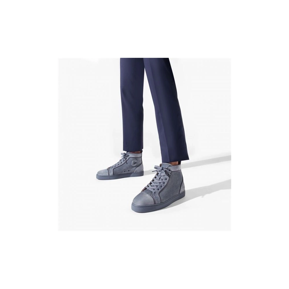 cheap Christian Louboutin High-top Louis Oralto Vida Top Islande Grey Calf sale