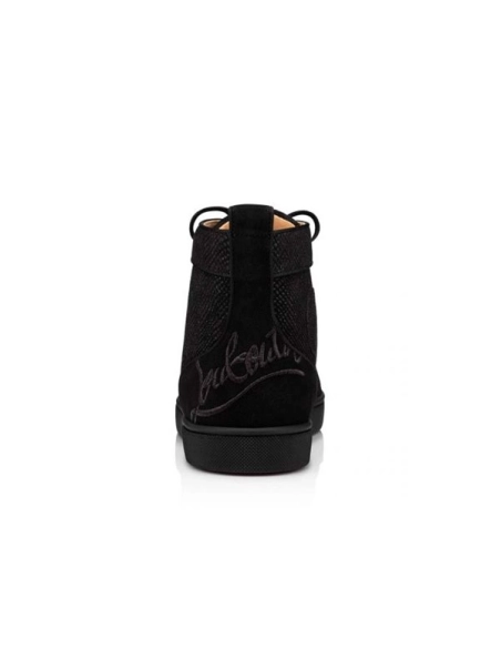 cheap Christian Louboutin High-top Fun Louis Black Sneaker sale