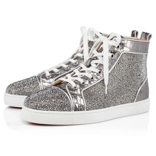 cheap Christian Louboutin Louis Silver cry Lt Chrome Strass sale