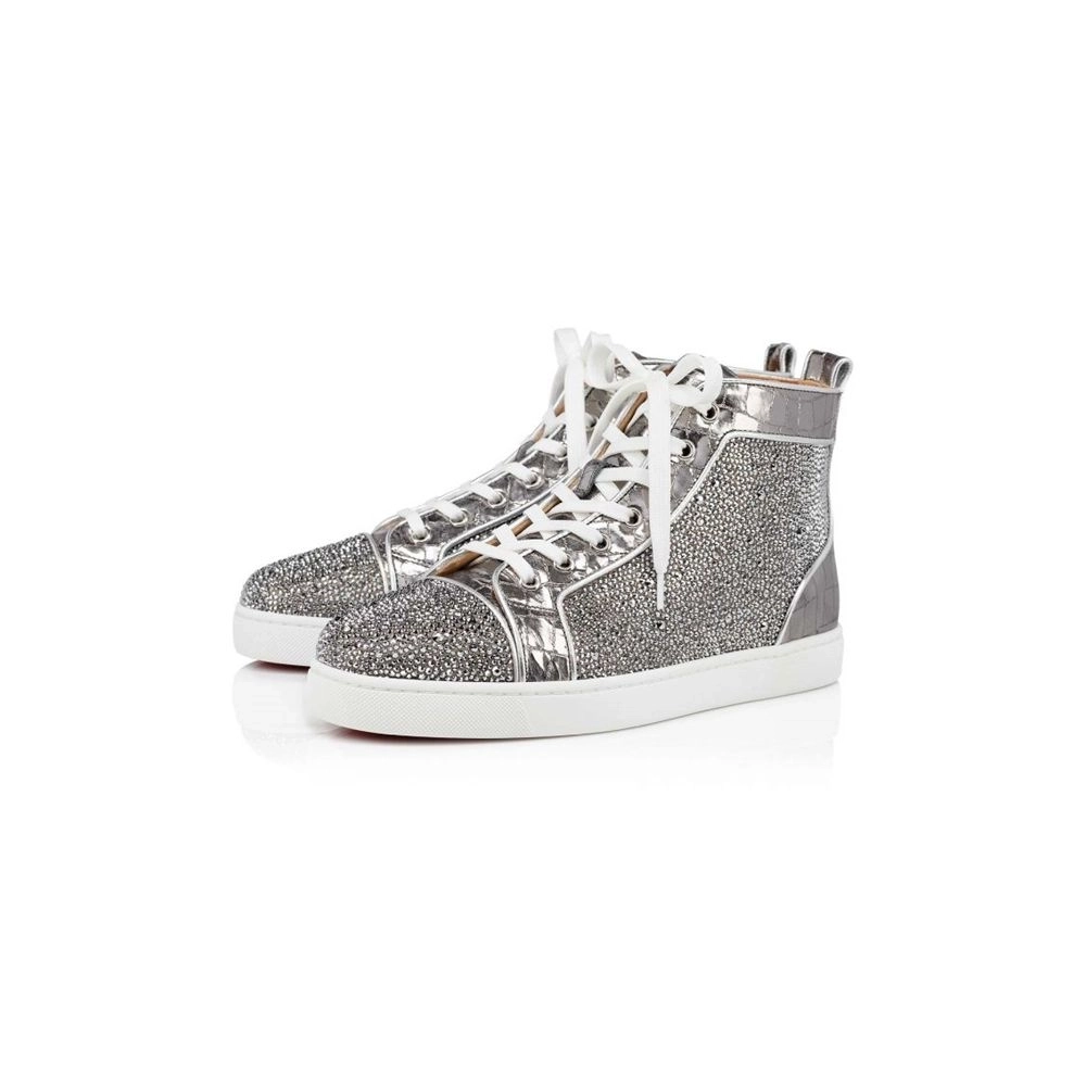 cheap Christian Louboutin Louis Silver cry Lt Chrome Strass sale