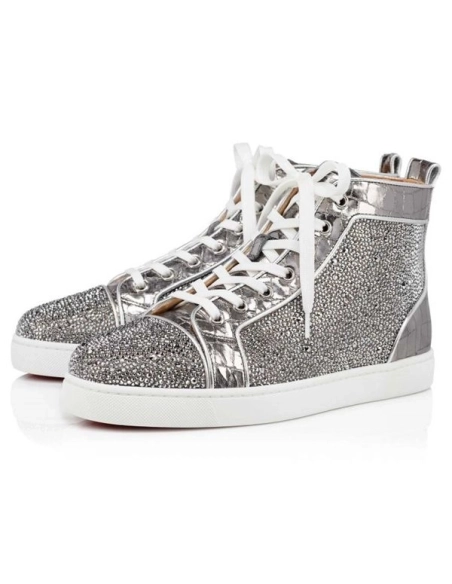 cheap Christian Louboutin Louis Silver cry Lt Chrome Strass sale