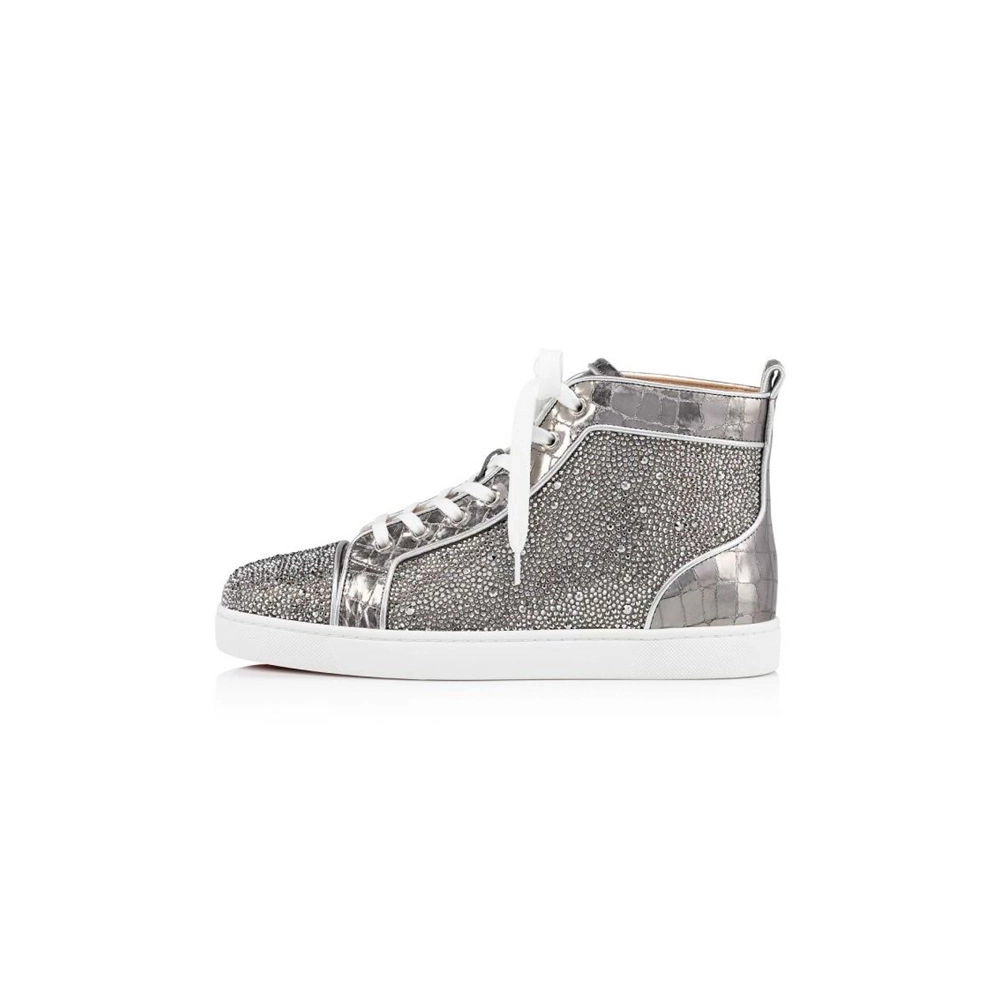 cheap Christian Louboutin Louis Silver cry Lt Chrome Strass sale