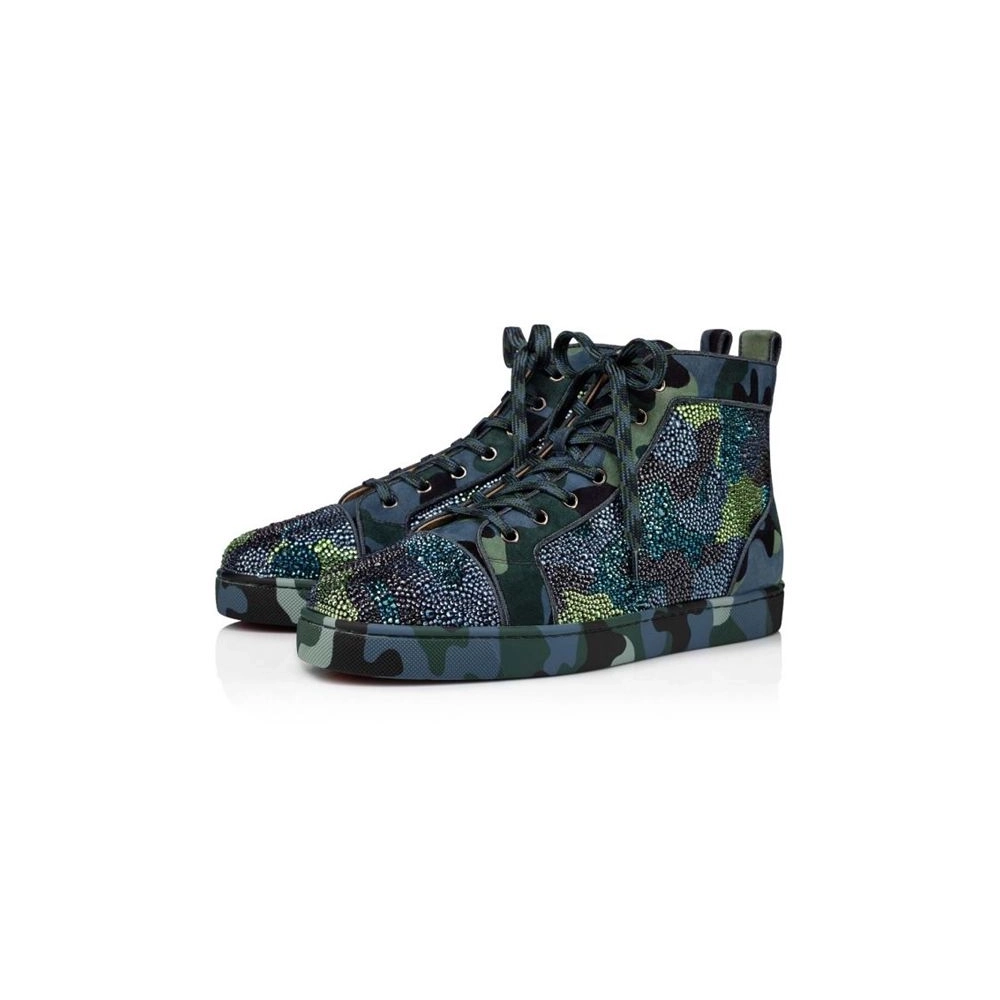 cheap Christian Louboutin Louis Orlato Mix Camouloubi multi Veau Velours sale